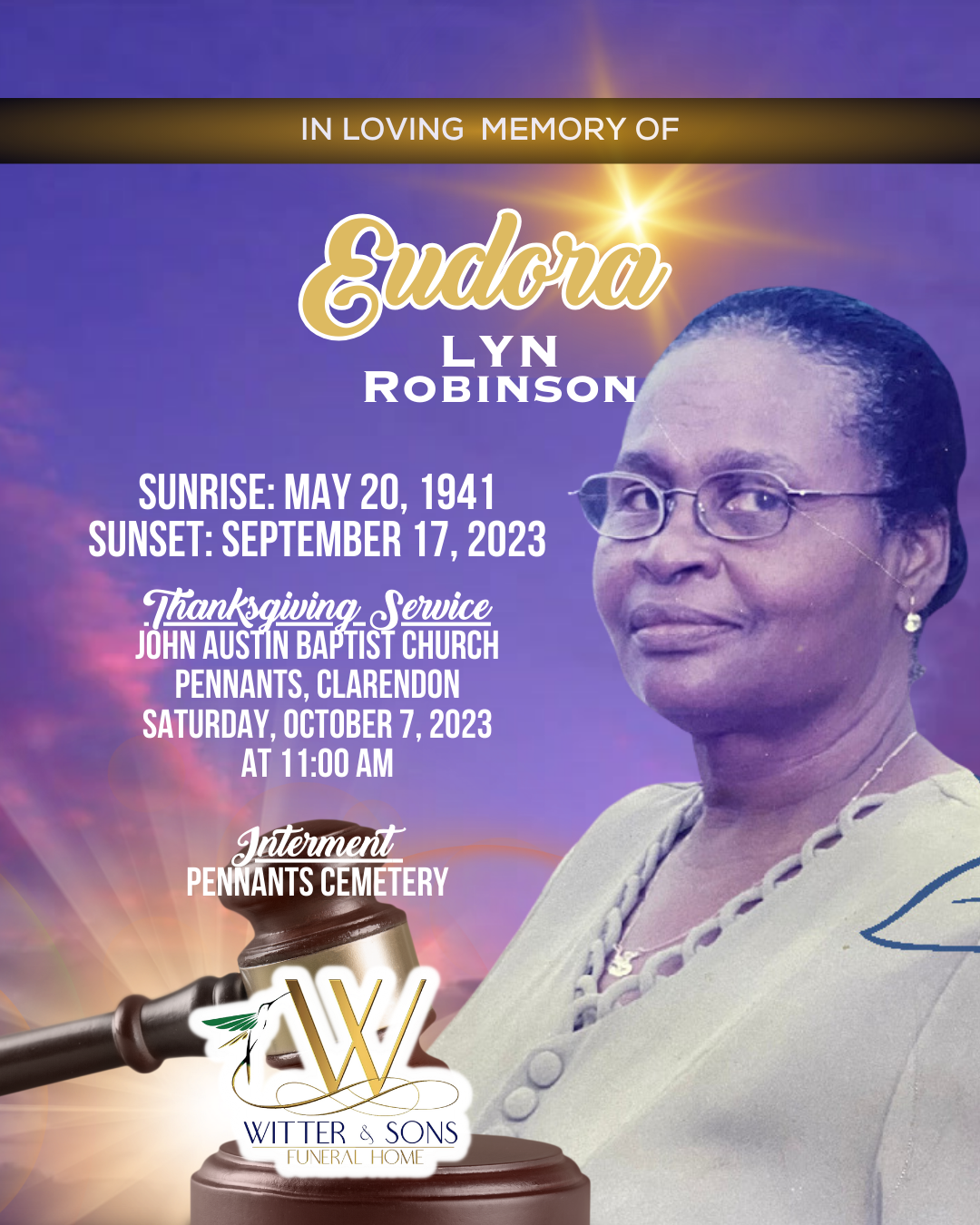 Obituaries Witter & Sons Funeral Home